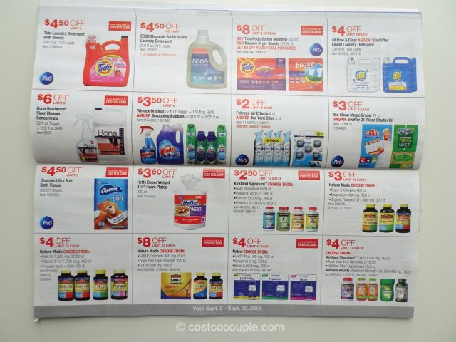 Costco August 2018 Coupon Book 09/05/18 to 09/30/18