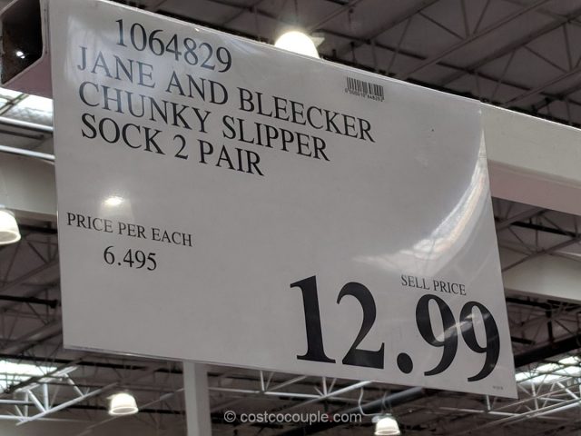 Jane and Bleecker Chunky Slipper Socks Costco 