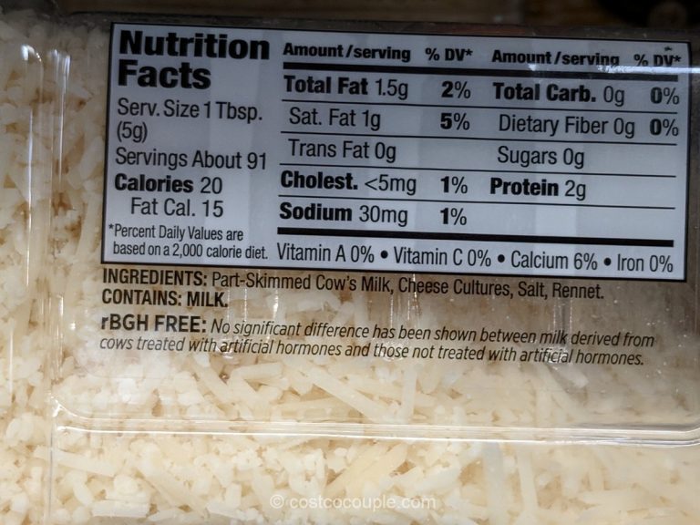 Kirkland Signature Shredded Parmigiano Reggiano