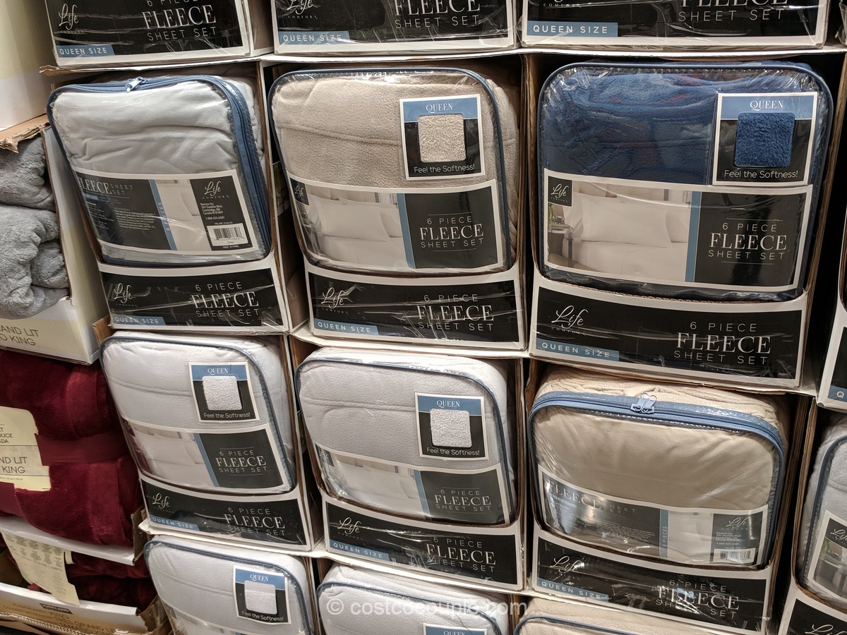 life comfort fleece mattress pad split king