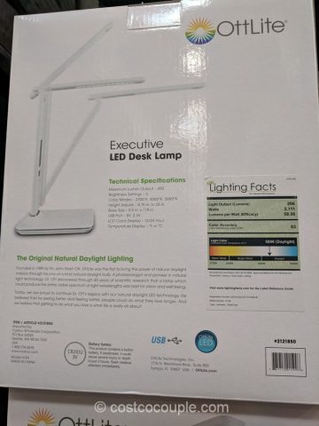 Ottlite Executive LED Desk Lamp Costco
