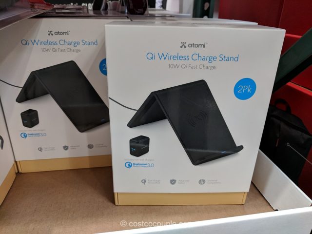 Atomi Qi Wireless Charging Stand Costco 