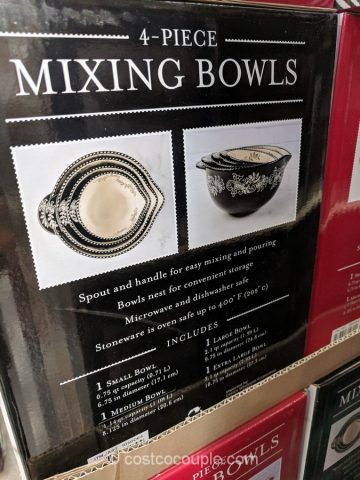 Baum 4-Piece Ceramic Mixing Bowls Costco 