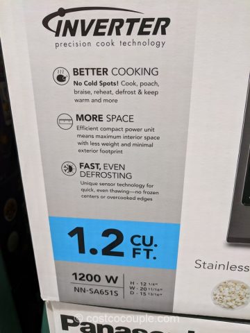 Panasonic Microwave Oven with Inverter Technology Costco 