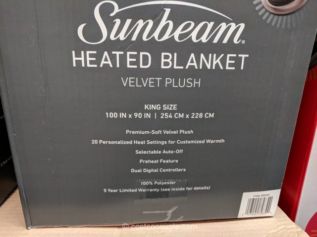 Sunbeam Heated Blanket Costco 
