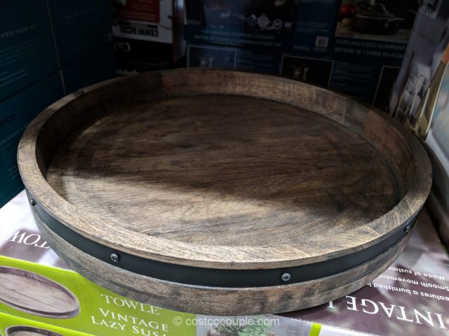 Towle Wood and Iron Lazy Susan Costco