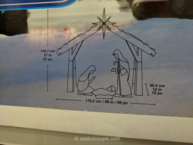 Fabric Mesh Nativity Costco 