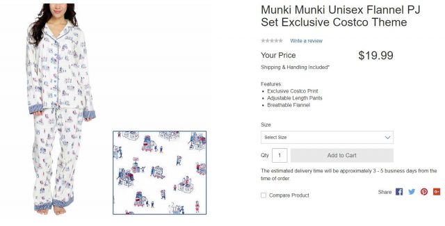 Munki Munki Ladies' Flannel PJ Set Costco
