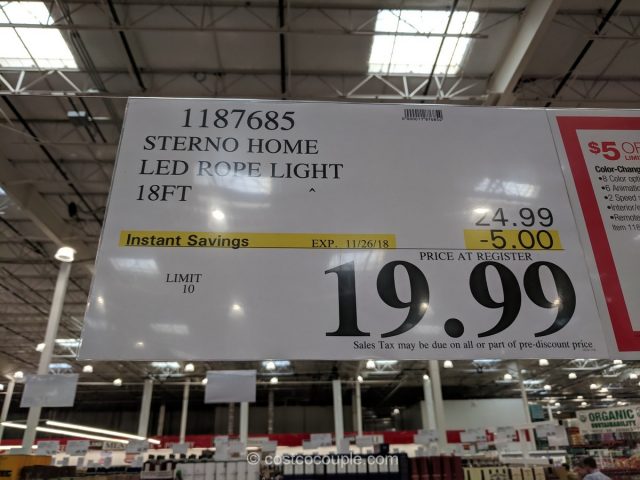 Sterno Home LED Rope Light Costco 