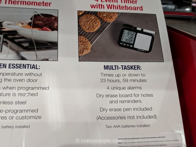 Taylor Thermometer and Timer Set Costco 