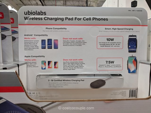 Ubio Labs Wireless Charging Pad Costco 