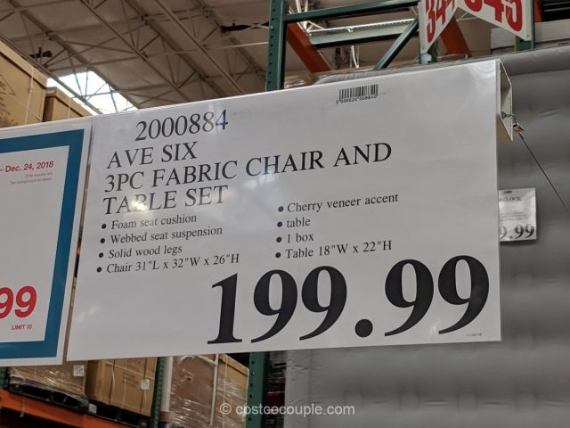Ave Six Chair and Table Set Costco 
