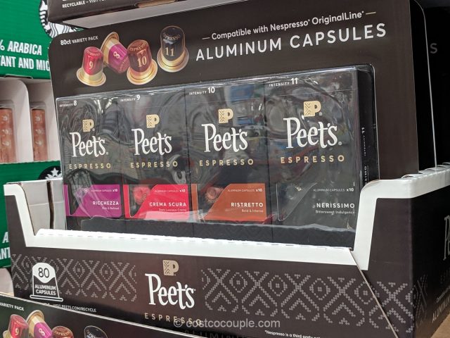 Peet's Nespresso Compatible Aluminum Capsules Costco