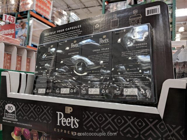 Peet's Nespresso Compatible Aluminum Capsules Costco