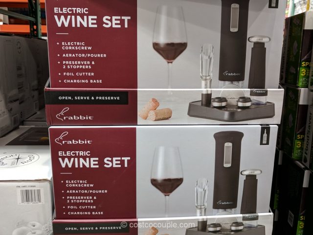 Rabbit Rechargeable Wine Opener Set Costco 