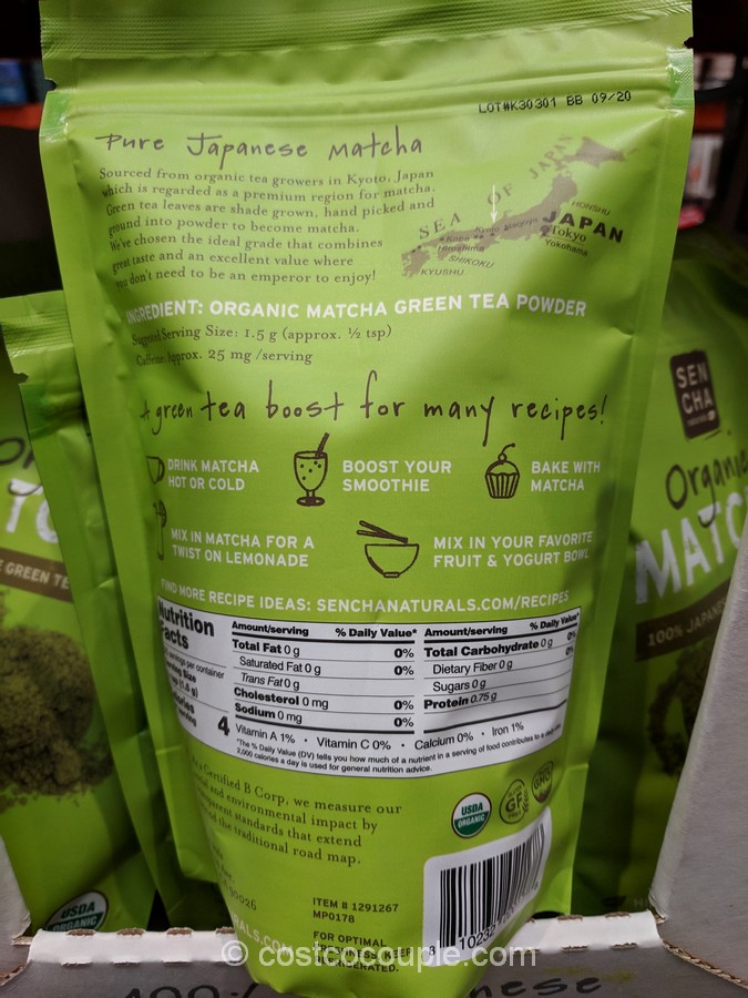 Sencha Naturals Organic Matcha