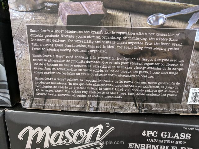 4-Piece Oversized Mason Jars Costco 