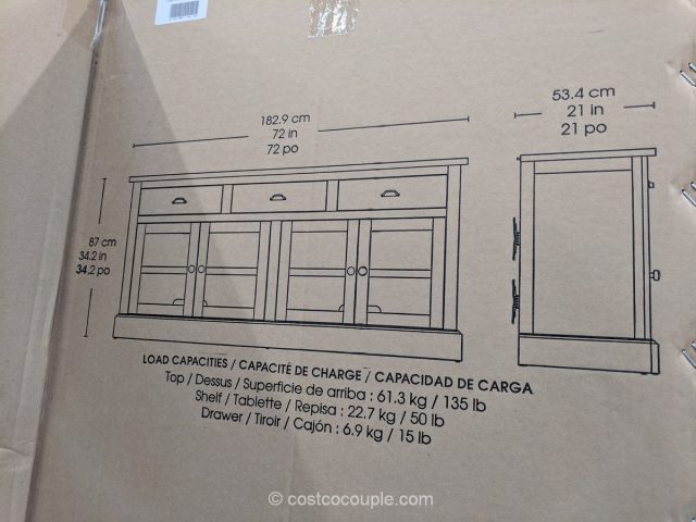 Bayside Furnishings Accent Console Costco