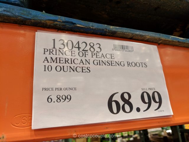 Prince of Peace American Ginseng Root Costco 