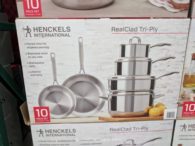 JA Henckels 10-Piece Stainless Steel Cookware Set Costco 