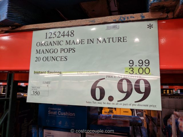 Made in Nature Organic Mango Pops Costco 