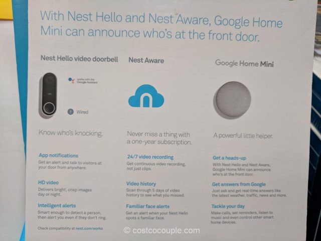 Nest Thermostat and Google Mini Set Costco 