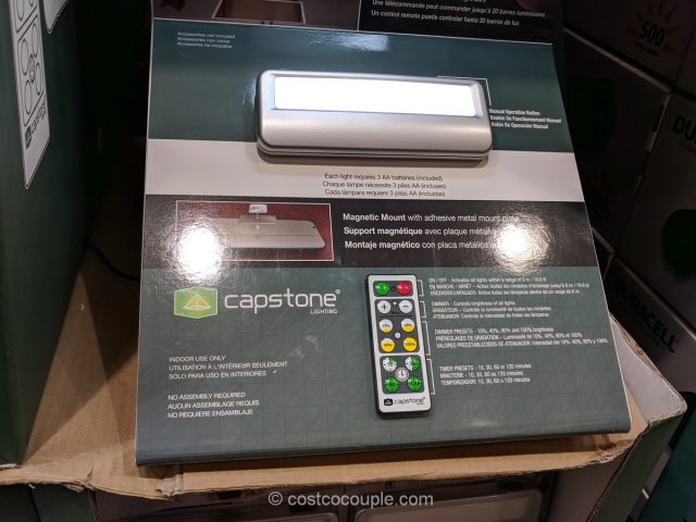 CAPSTONE LED 4 Accent Light Bars with Remote control Battery operated 