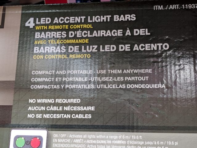 Capstone LED Accent Light Bars Costco 