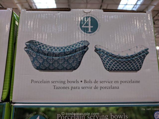 Certified 4-Piece Porcelain Serving Bowl Set Costco 