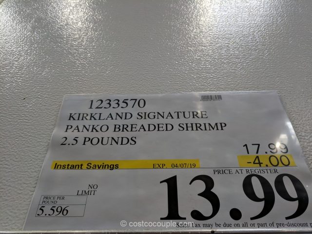 Kirkland Signature Panko Shrimp Costco 