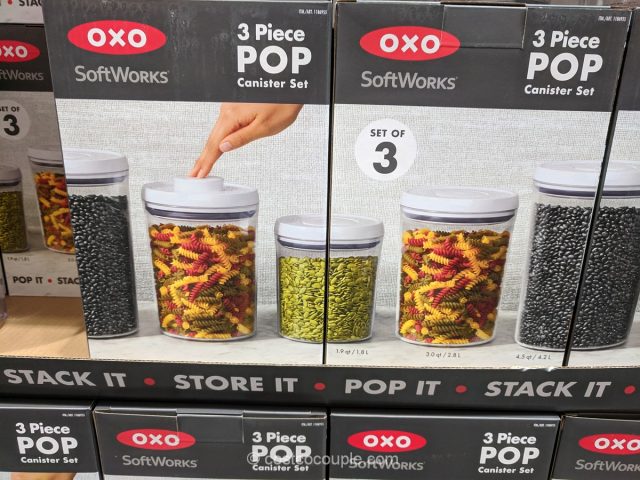 Oxo 3-Piece Pop Canister Set Costco 
