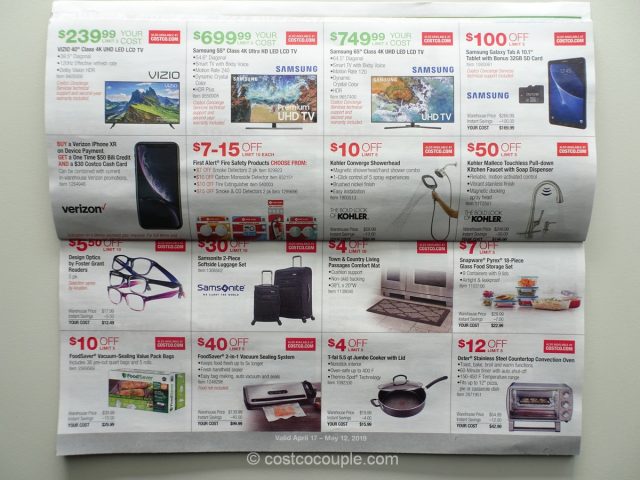 Costco April 2019 Coupon Book 04/17/19 to 05/12/19