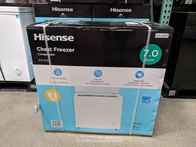 HiSense Chest Freezer FE703 Costco