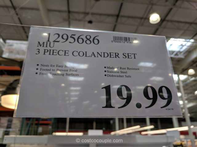 Miu 3-Piece Colander Set Costco 