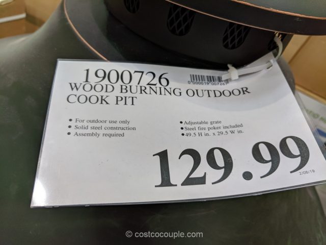 Wood Burning Outdoor Cooking Pit Costco 