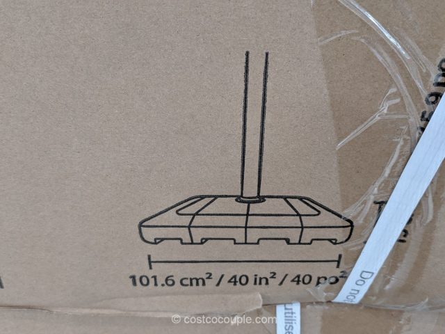11-Foot Solar LED Cantilever Umbrella Costco