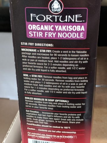 Fortune Organic Yakisoba Noodle 
