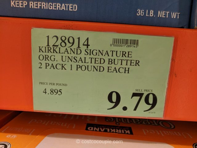 Kirkland Signature Organic Unsalted Butter Costco