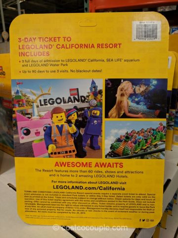 Legoland California 3-Day Hopper Ticket Costco