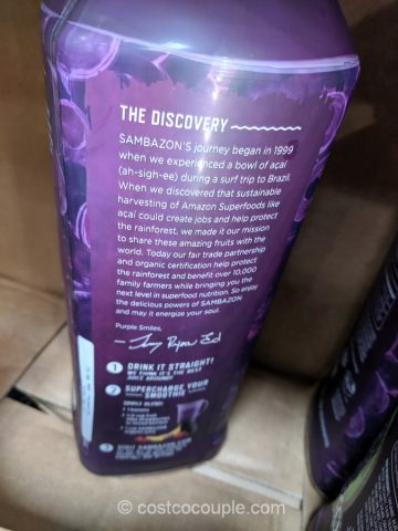 Sambazon Organic Acai Juice Costco 