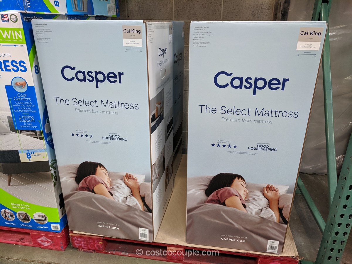 casper select memory foam king mattress costco