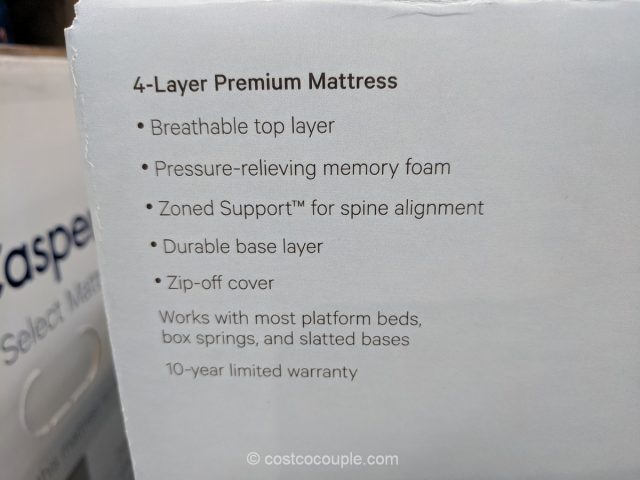 costco casper mattress review
