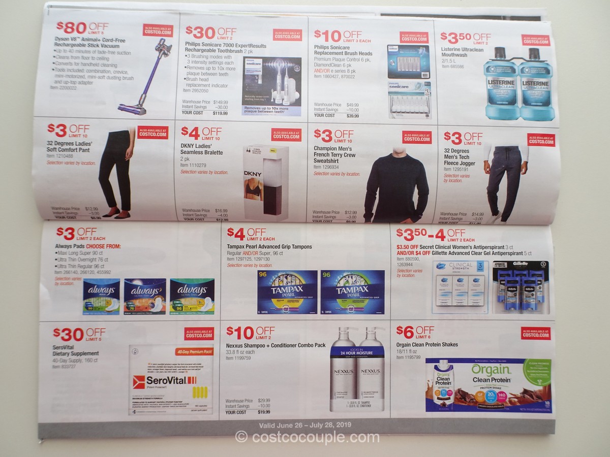 Costco July 2019 Coupon Book 06/26/19 to 07/28/19