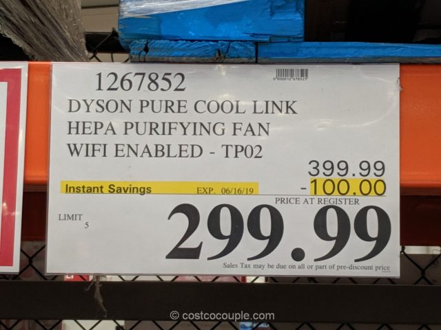 Dyson Pure Cool Link Hepa Purifying Fan Costco