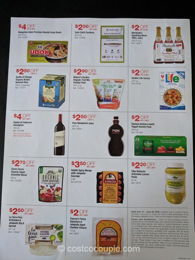 Costco Exclusive Member Values June 2019 (Greater Bay Area Only)