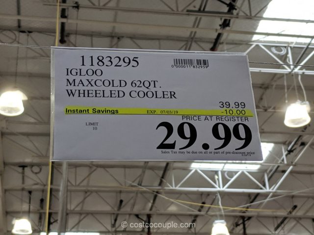 igloo maxcold cooler 62 qt