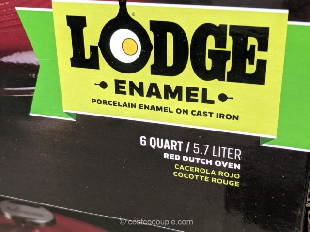 Lodge 6 Qt Porcelain Enamel Cast Iron Dutch Oven Costco 