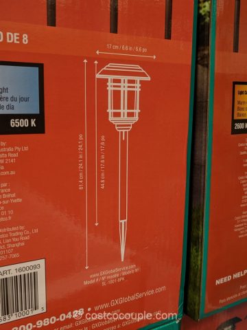 Naturally Solar Large Solar LED Pathway Lights Costco 