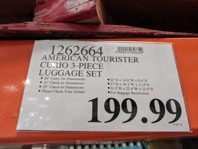 American Tourister Curio 3-Piece Luggage Set Costco 