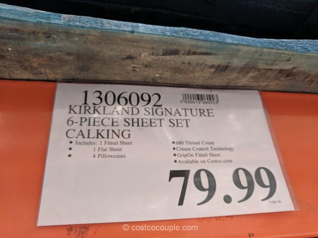 Kirkland Signature 6-Piece Sheet Set Costco 